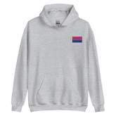 Bisexual Pride Flag Embroidered Hoodie